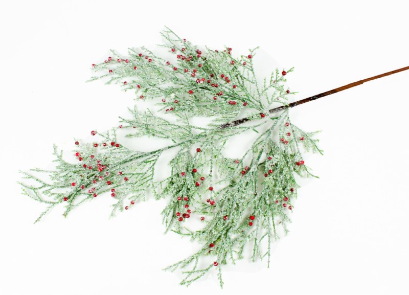 Picture of Frosted Red Berry Spruce Stem 86cm